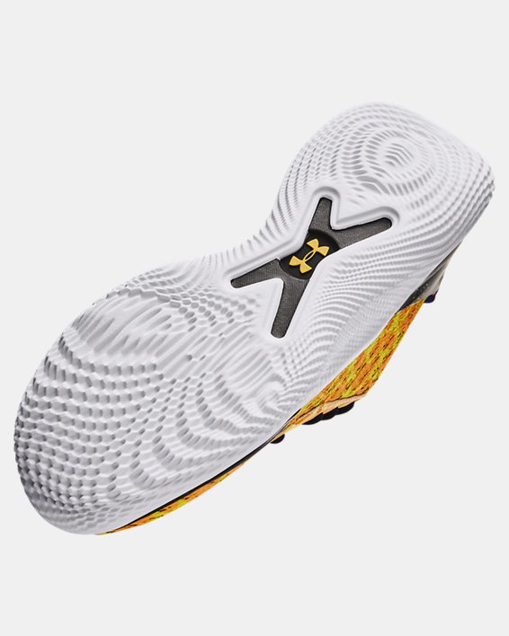 Unisex Curry Flow 10 'Double Bang' Basketball Shoes, Yellow, pdpMainDesktop image number 4